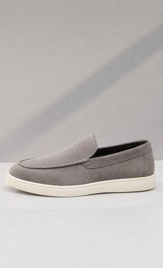 Mara Kadam men's premium suede slip-on loafer – close-up of suede material