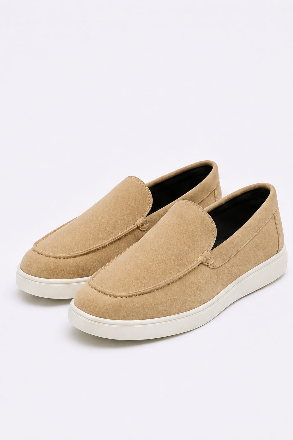 Mara Kadam men's premium suede slip-on loafer – top view showing suede texture
