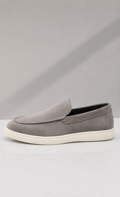Mara Kadam men's premium suede slip-on loafer – close-up of suede material