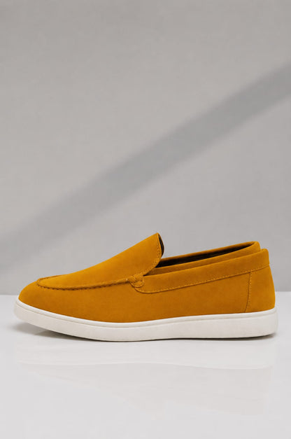 Mara Kadam men's premium suede slip-on loafer – packaging and box shot